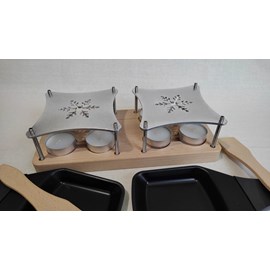 Appareil à raclette à la bougie pour 2 personnes