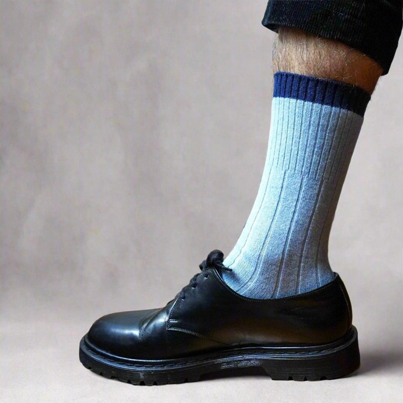 Klue Socks - Chaussettes en laine mérinos avec bandes
