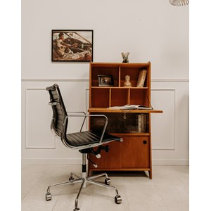 Grande chaise de bureau en skaï n°1090