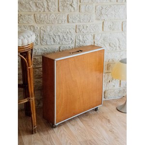Valise roulante en bois n°209