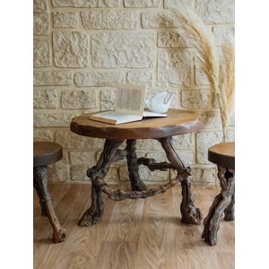 Ensemble de table et chaises en pieds de vigne n°7