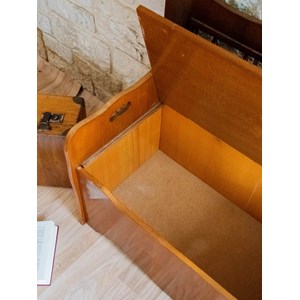 Banc - coffre de rangement en bois n°93