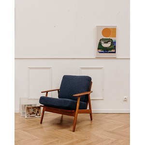 Fauteuil scandinave en bois n°714