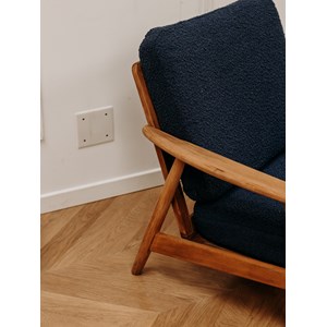 Fauteuil scandinave en bois n°714