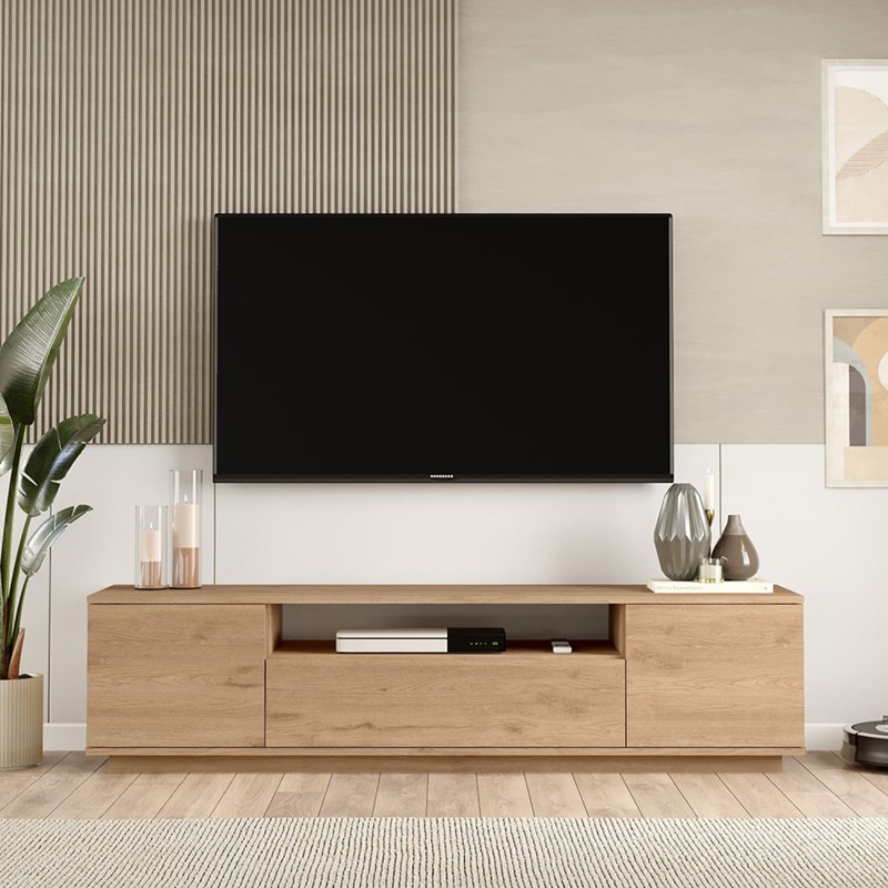 Tyro meuble tv bois 180cm