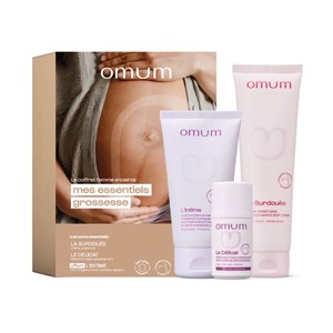 Coffret cadeau mes essentiels grossesse kit femme enceinte et future maman -omum