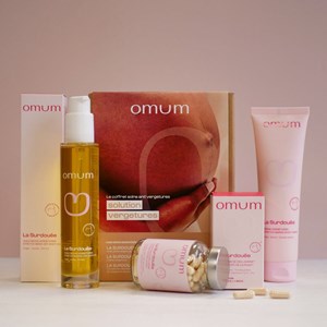 Soin anti vergetures grossesse - coffret solution vergetures - omum