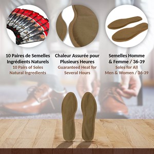 10 paires chauffe pieds tailles 40 à 43 chaleur 8 h hiver