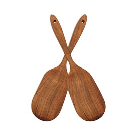 Fabrice - spatule en teck naturel - set de 2