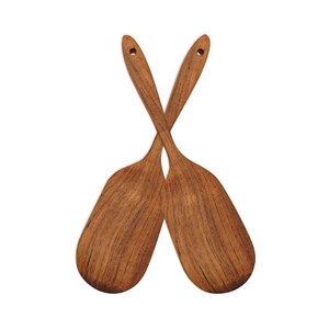 Fabrice - spatule en teck naturel - set de 2