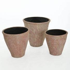 Antik - pots en terre cuite - set de 3