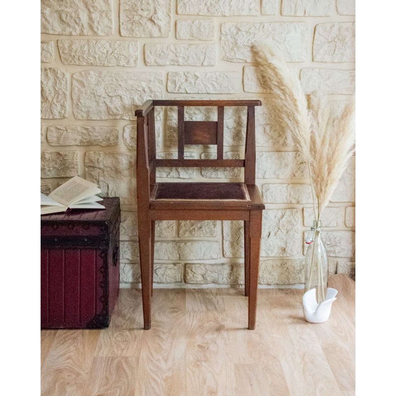 Fauteuil d'angle en bois n°828