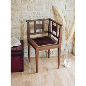 Fauteuil d'angle en bois n°828