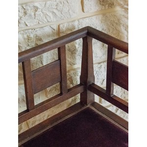 Fauteuil d'angle en bois n°828