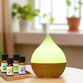 Diffuseur d'arôme leo + 4 huiles essentielles – bien-être & respiratoire
