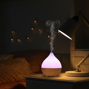 Diffuseur d'arôme leo + 4 huiles essentielles – bien-être & respiratoire