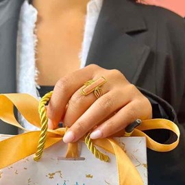 Bague ladry – quartz rose