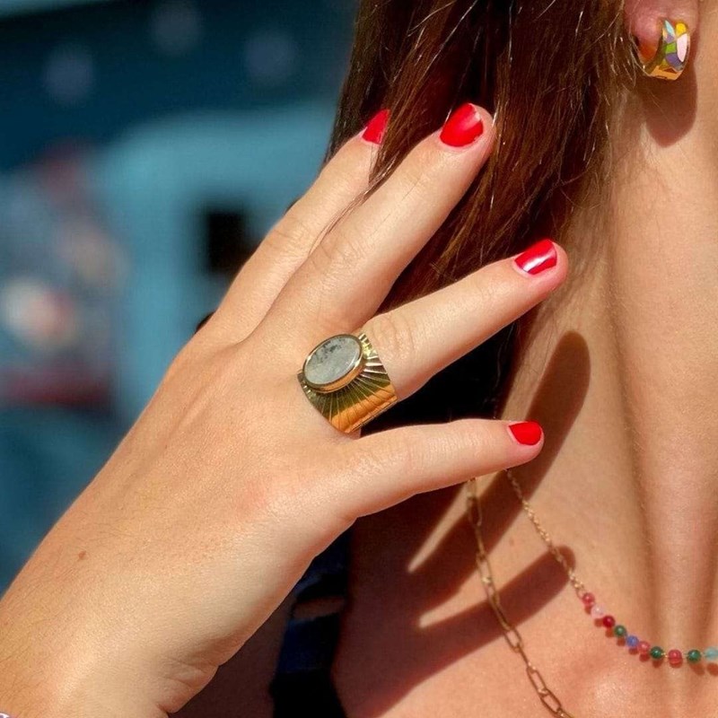 Bague elle – pierre de lune