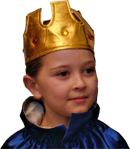 Couronne dorée avec pierres