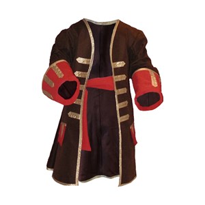 Veste et ceinture de pirate ou gentilhomme 7-10 ans