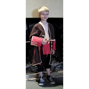 Veste et ceinture de pirate ou gentilhomme 7-10 ans