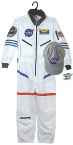 Astronaute nasa blanc 8-10 ans