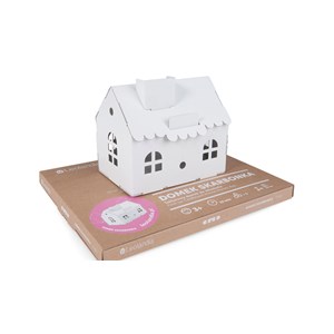 Maison tirelire carton blanc