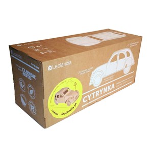 2 cv en carton brun montée