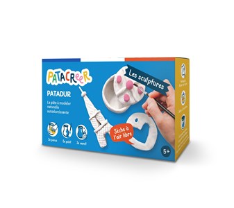Boite mes sculptures de 2x80g de pâte à modeler autodurcissante