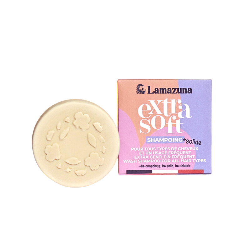 Shampoing solide tous types de cheveux lamazuna - extra soft