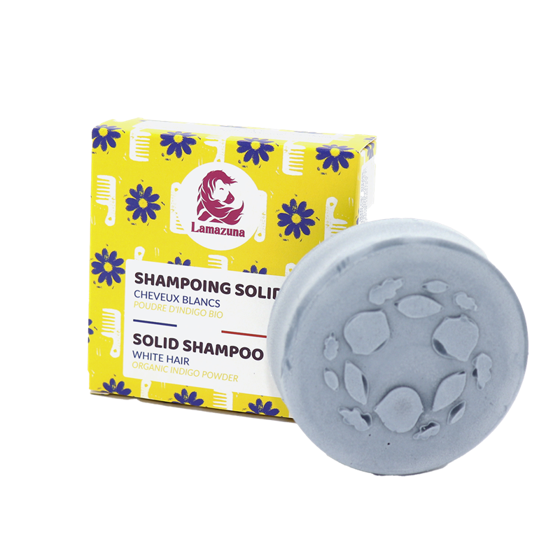 Shampoing solide pour cheveux blanc lamazuna