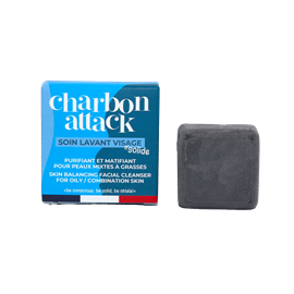 Soin lavant visage solide lamazuna - peaux mixtes & grasses - charbon attack