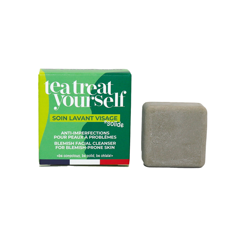 Soin lavant visage solide lamazuna - peaux à problèmes - tea treat yourself