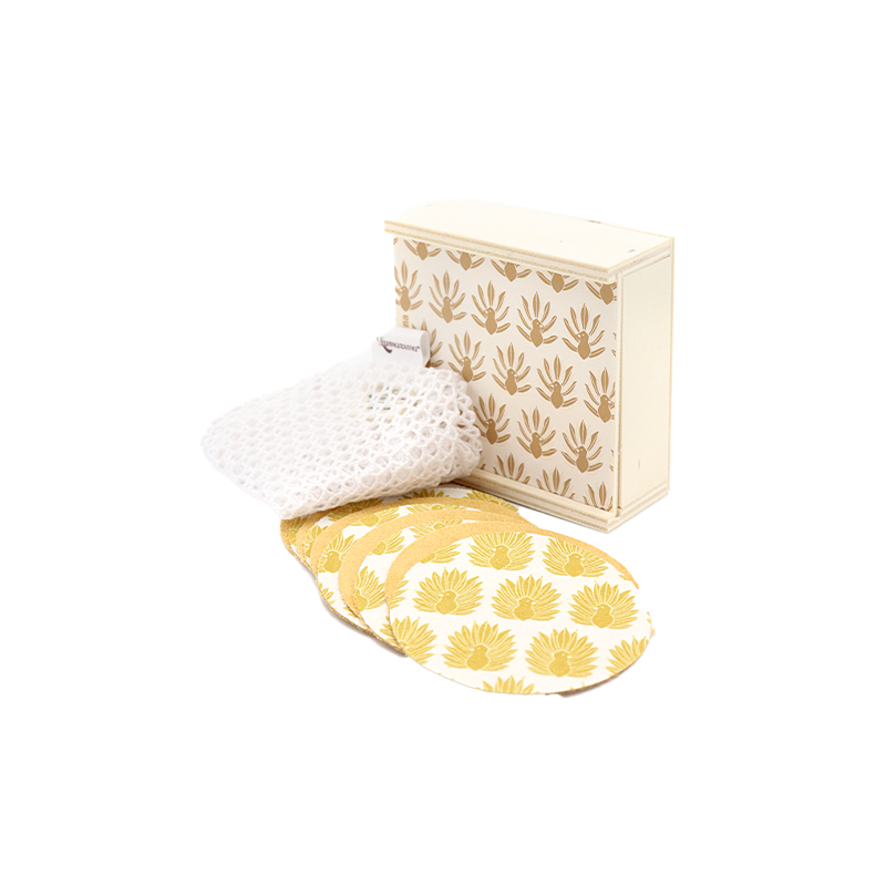 Coffret de 10 lingettes démaquillantes réutilisables lamazuna