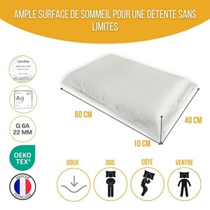 Oreiller anti-âge soie de peau