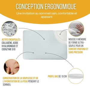 Oreiller cosmétique hydratant dermacoll