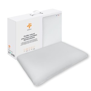 Oreiller bambousatiné peaux sensibles