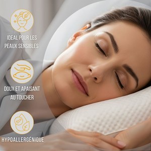 Oreiller sensidoux lyocell peaux sensibles