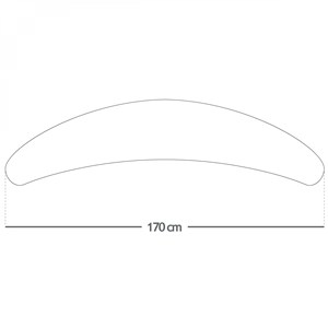 Coussin de grossesse, déhoussable Beige et blanc