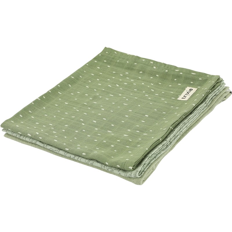 Lot de 3 langes en mousseline daring dino (55 x 55 cm)