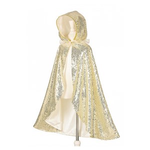 Cape sequin dore amelia 3-4 ans