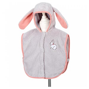 Cape de lapin avec oreilles 2 ans