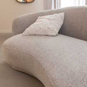 Canapé 3 places tissu bouclette