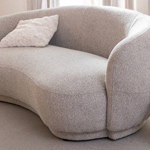 Canapé 3 places tissu bouclette