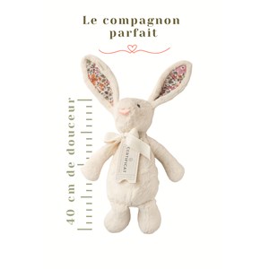 Grande peluche lapin personnalisable - idéal cadeau de naissance