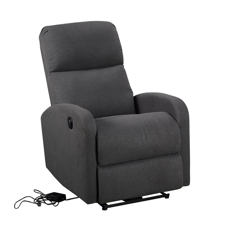 Fauteuil électrique inclinable relax gris anthracite