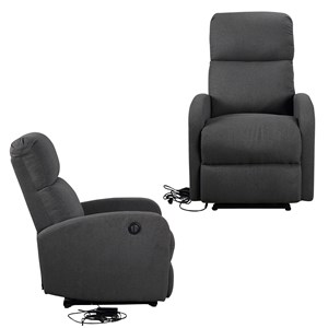Fauteuil électrique inclinable relax gris anthracite
