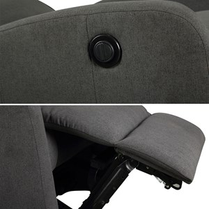 Fauteuil électrique inclinable relax gris anthracite