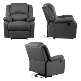 Fauteuil électrique inclinable cloud gris anthracite