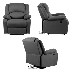 Fauteuil électrique inclinable cloud gris anthracite